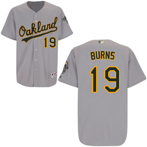 Billy Burns #19 mlb Jersey-Oakland Athletics Women's Authentic Road Gray Cool Base Baseball Jersey